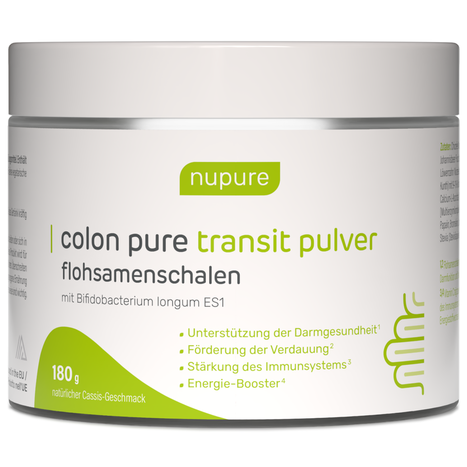 colon pure transit pulver flohsamenschalen