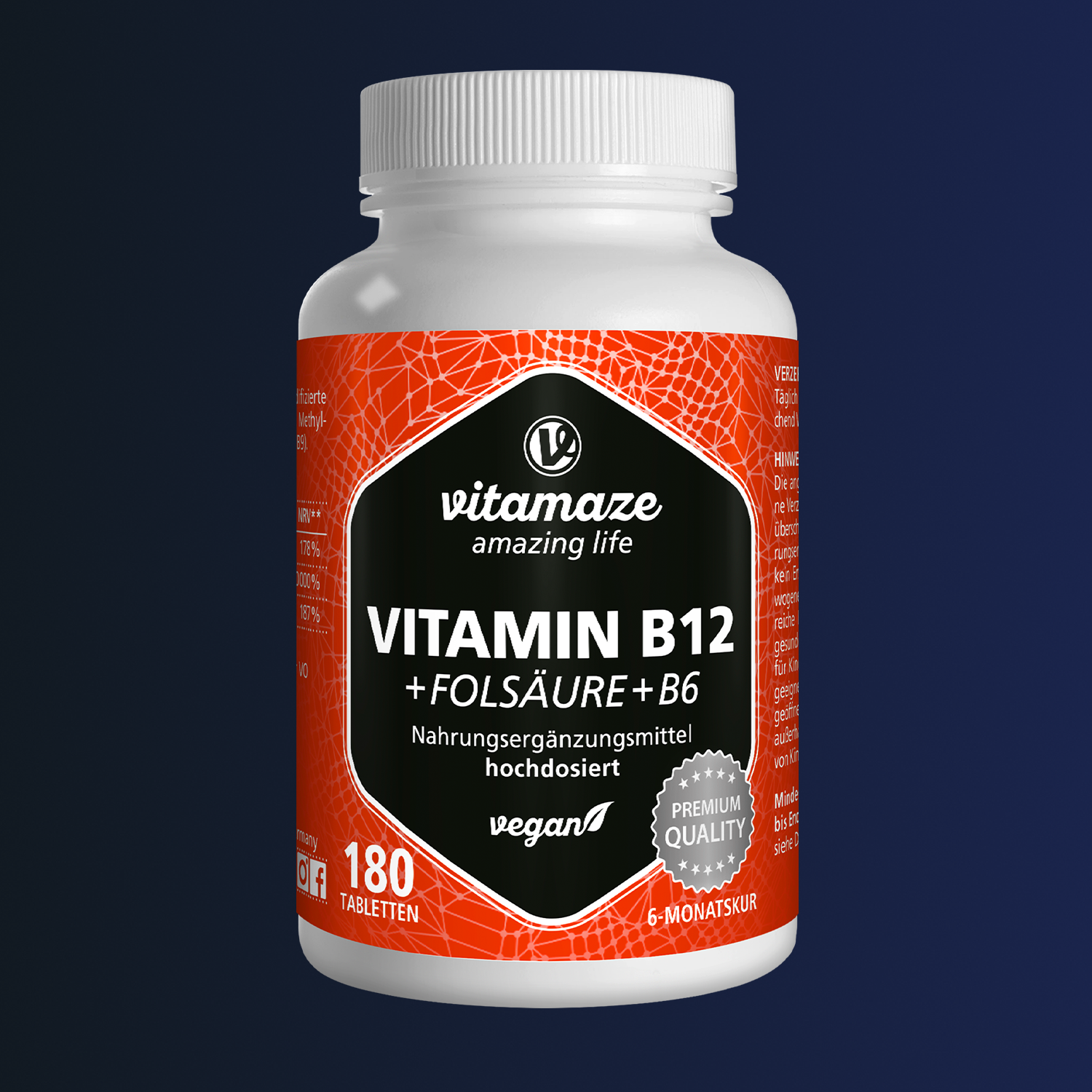 Vitamina B12 1.000 µg + acido folico B9 + B6 in alto dosaggio