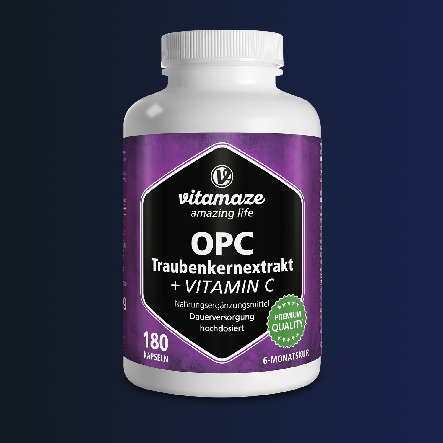 Estratto di semi d'uva OPC ad alto dosaggio + Vitamina C