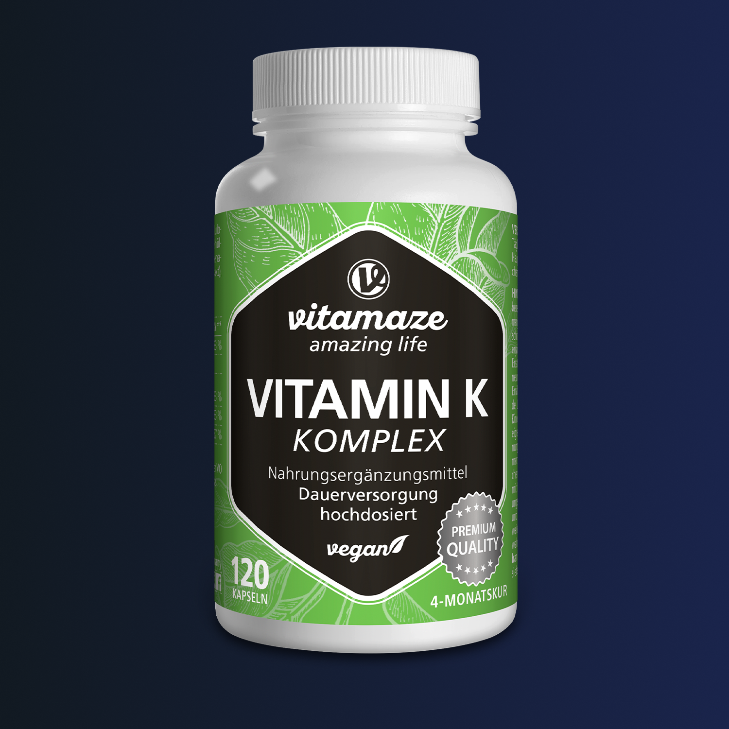 Complesso Di Vitamina K, Ad Alto Dosaggio Di K1 + K2, Menachinone MK4 MK7-image