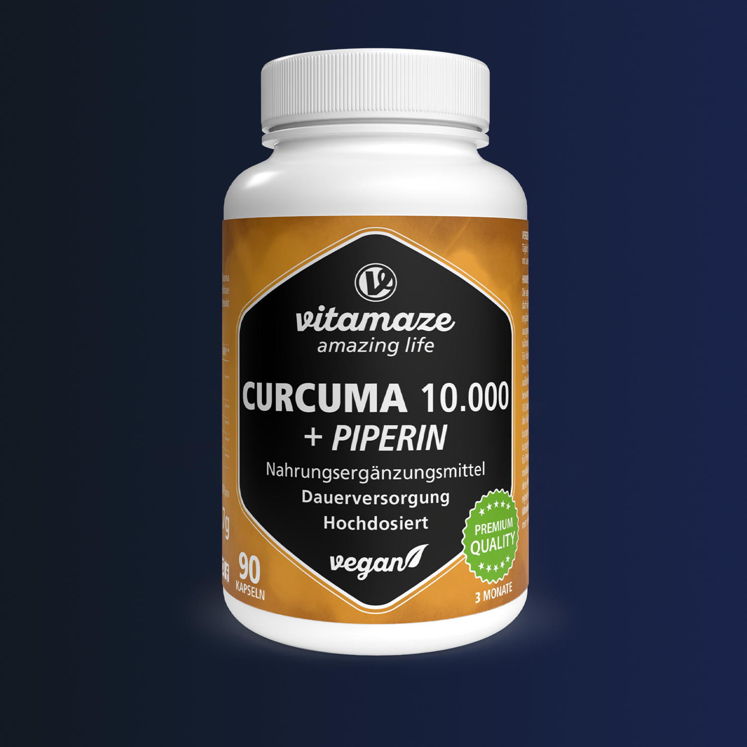 Curcuma 10.000 alta dose + Piperina