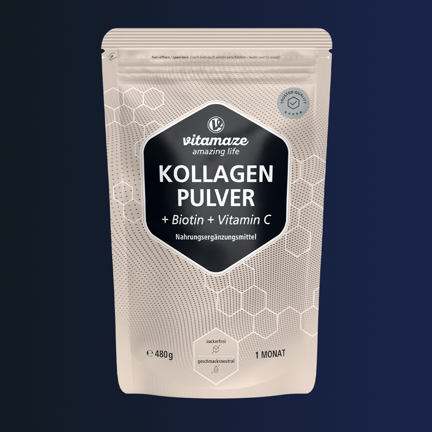 Collagene in polvere + biotina + vitamina C