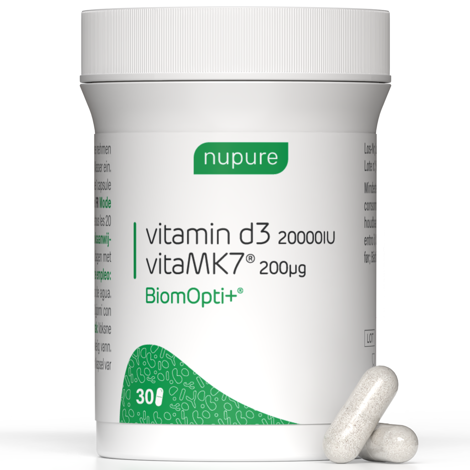 BiomOpti+ Vitamin D3 20.000 + Vitamin K2 MK7