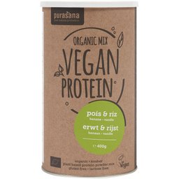 Veganer Bio Proteinshake Reis-Ersbenprotein Banane-Vanille