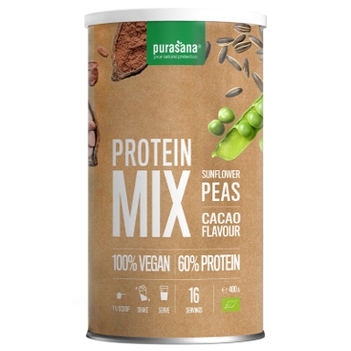 Veganer Bio Proteinmix Erbse-Sonnenblumen-Kakao
