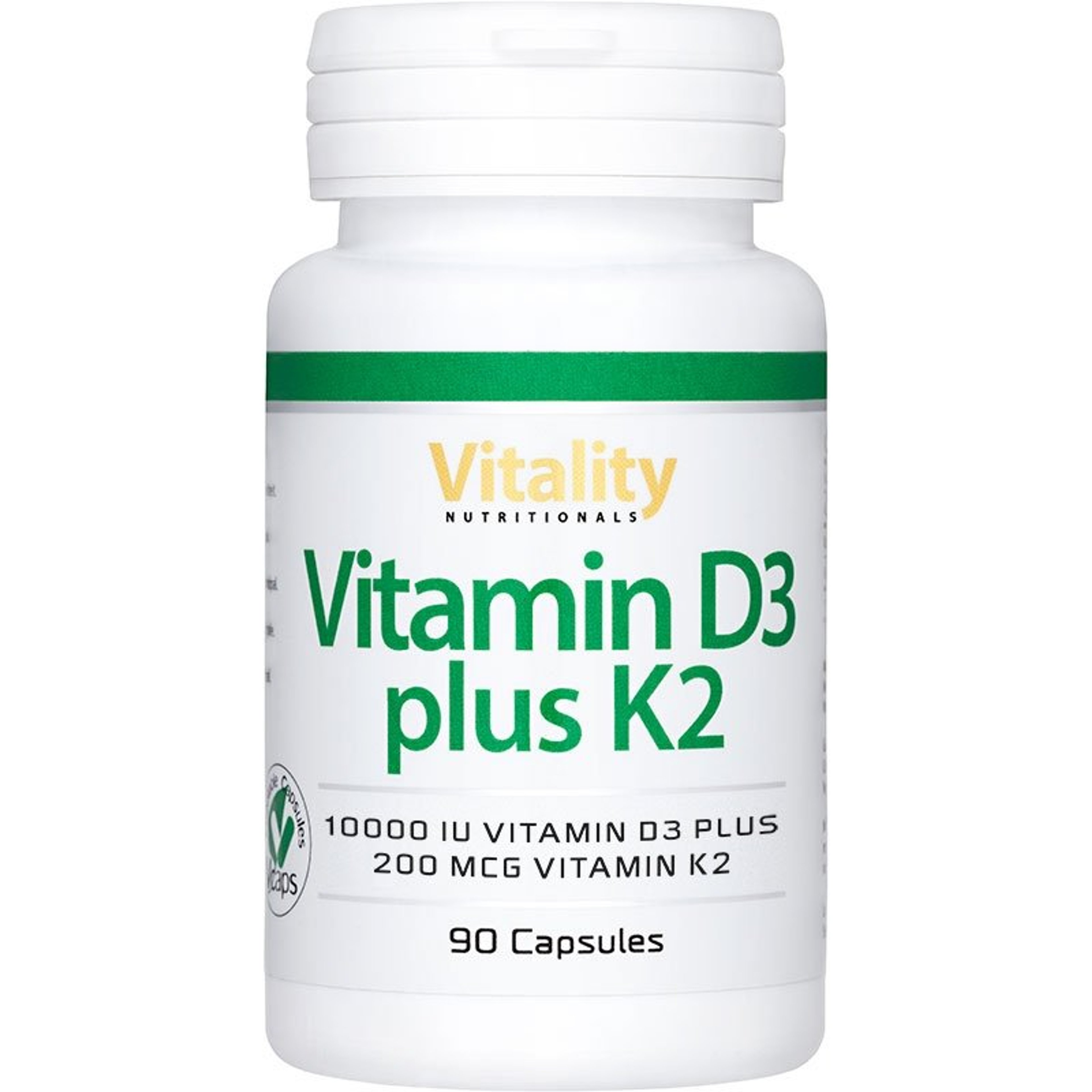 Vitamin D3 10000 plus K2 200 - 90  Capsules