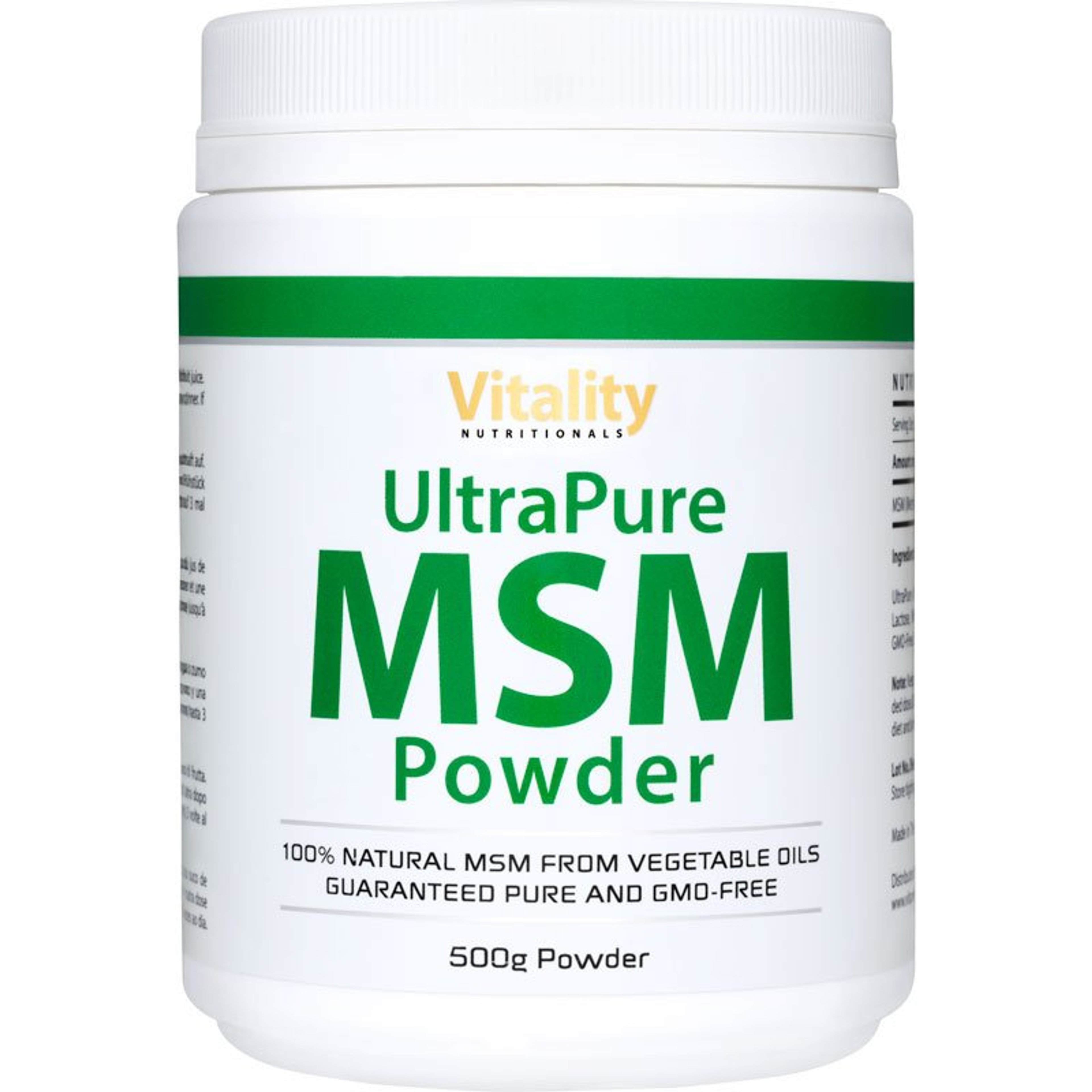 UltraPure MSM Powder - 500 g Powder