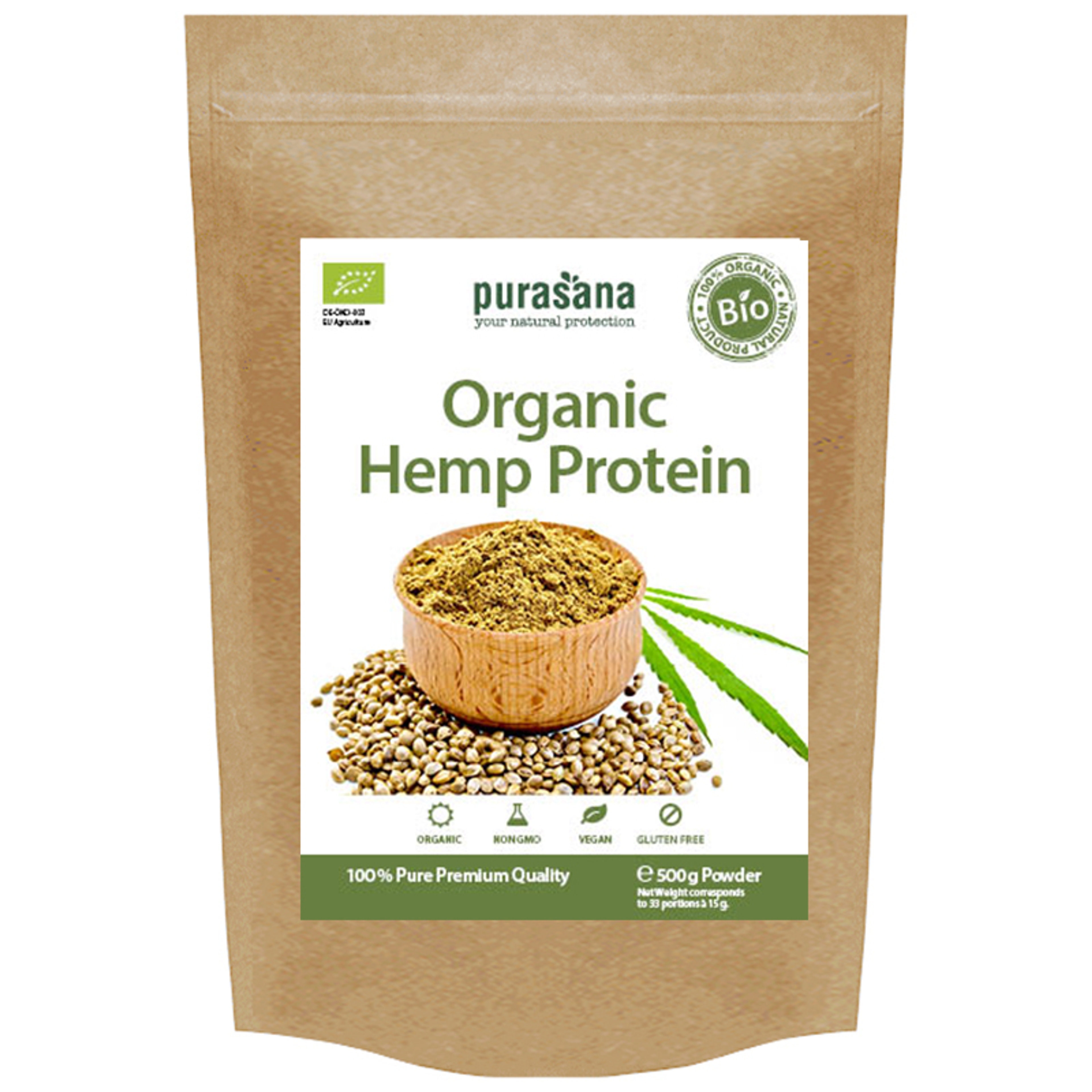 Hemp Protein Organic - 500 g Powder