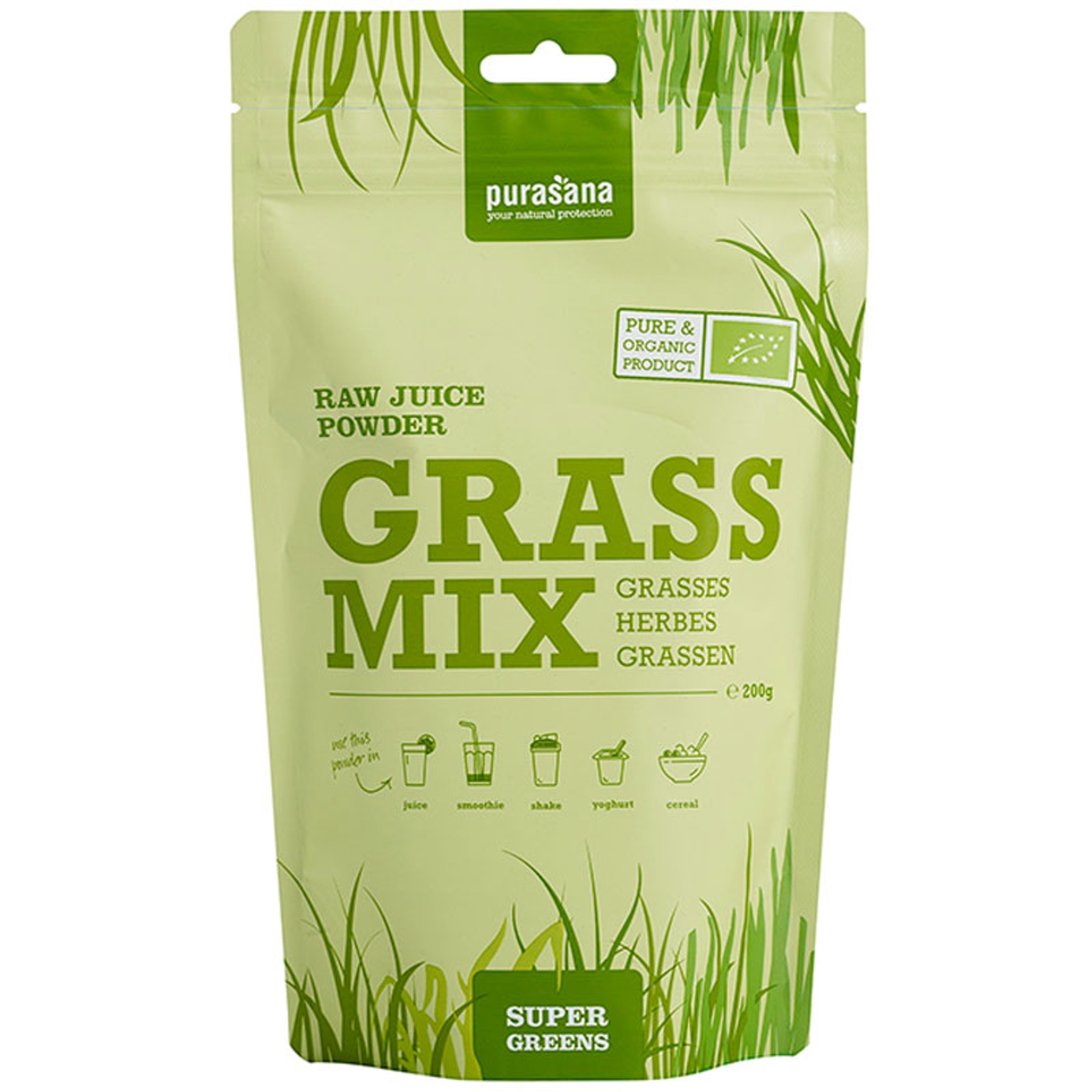 Grass Mix Powder Bio - 200 g Powder