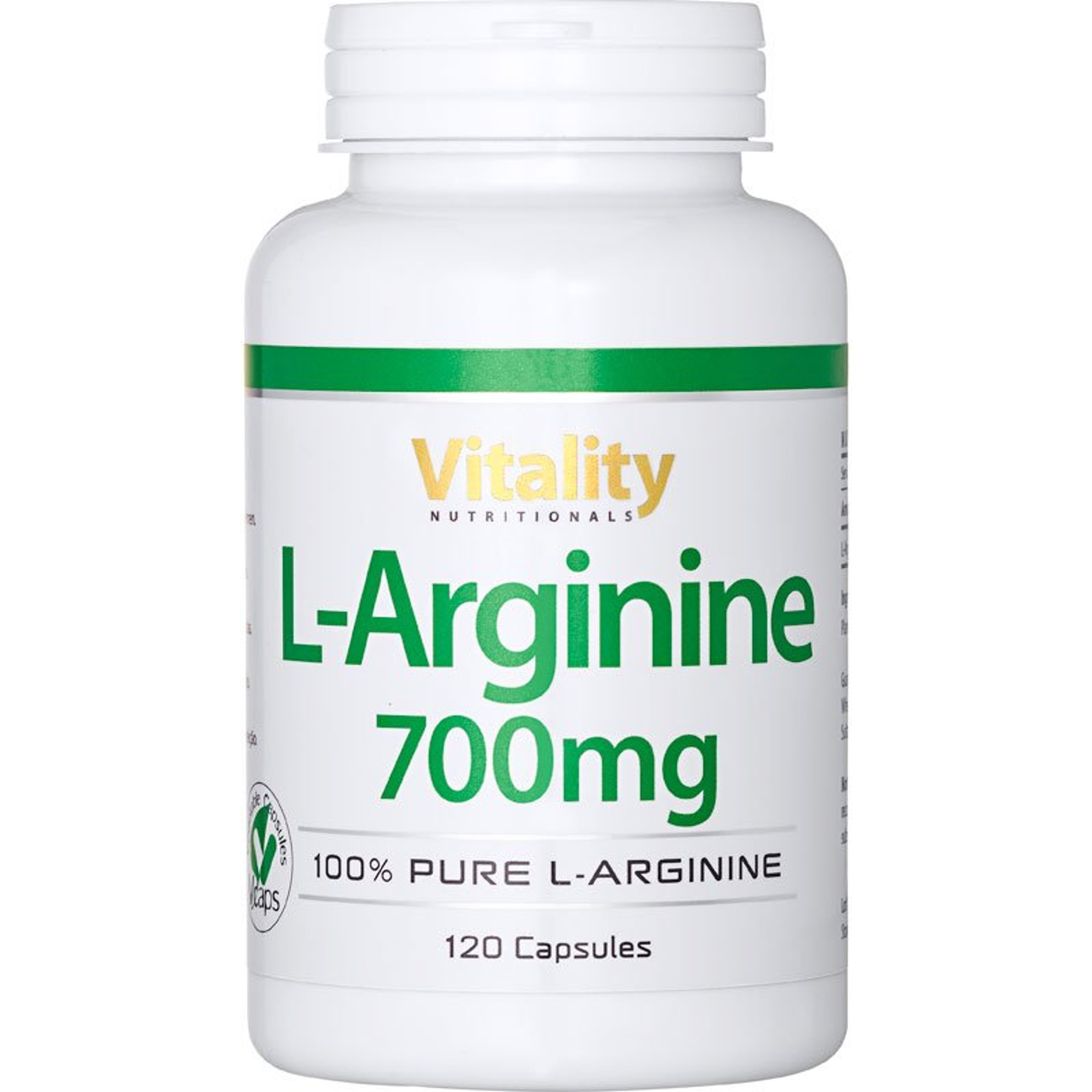 Vitality L-Arginine 700mg - 120  Capsules