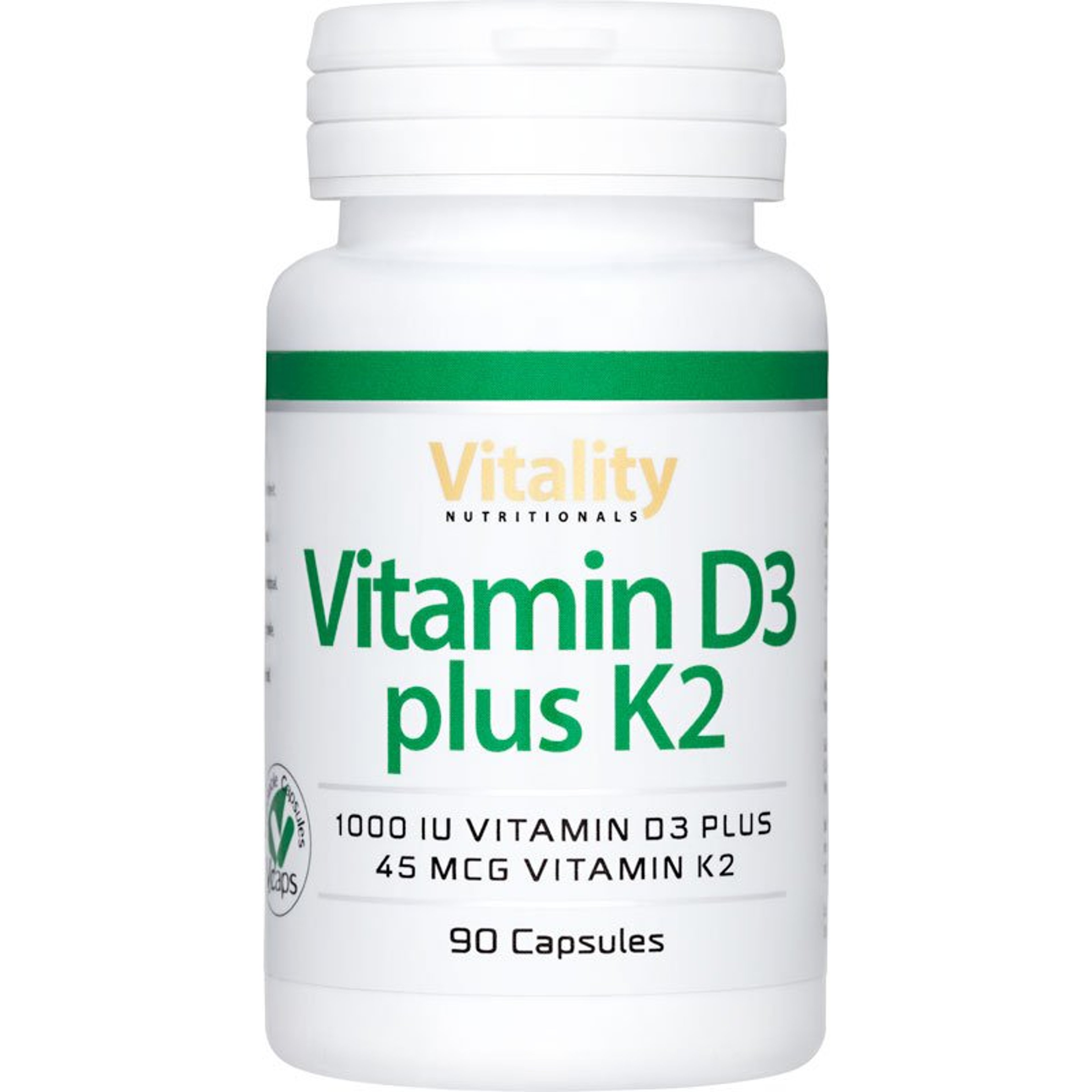 Vitamin D3 1000 plus K2 45 - 90  Capsules