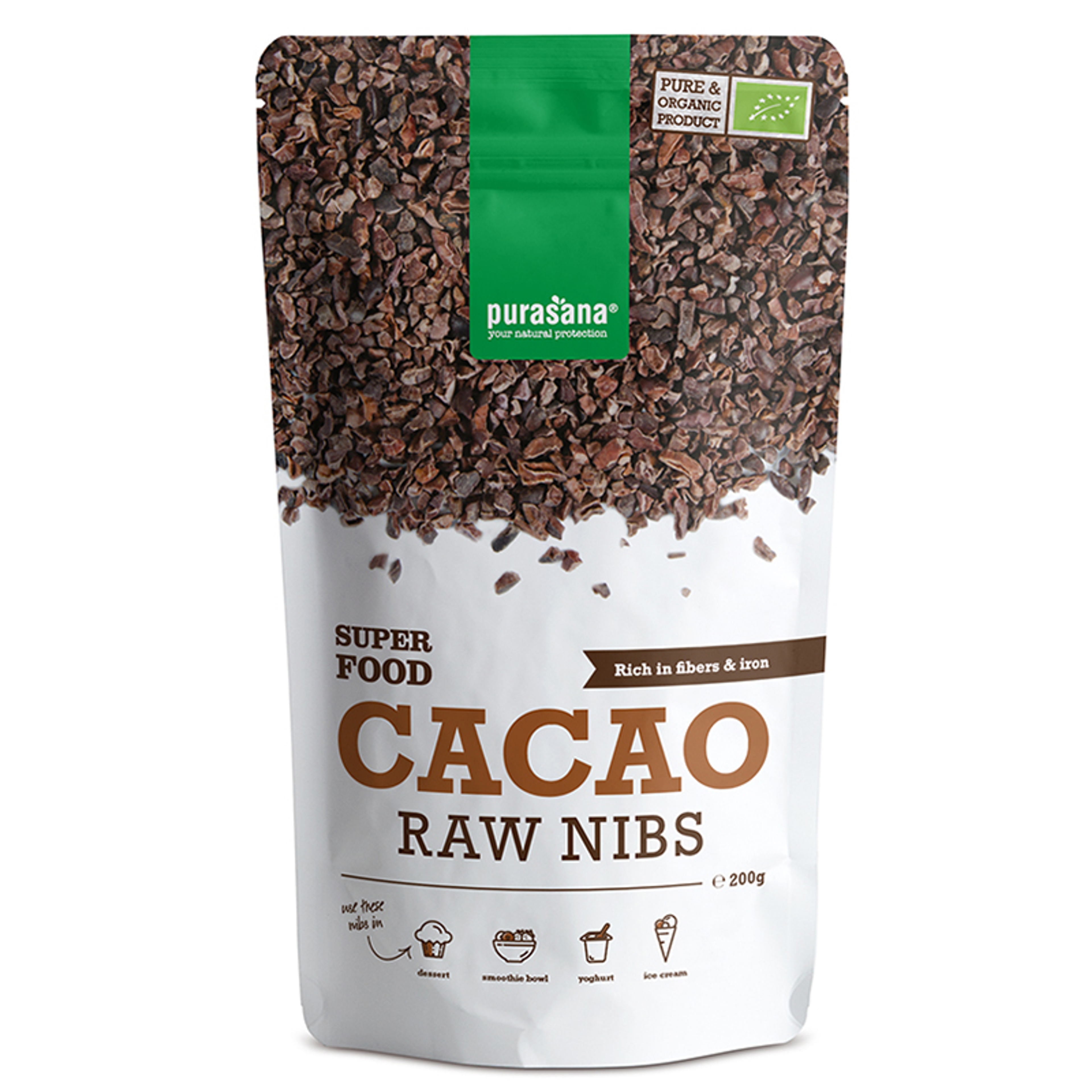 Cacao Nibs Organic - 200 g Beans