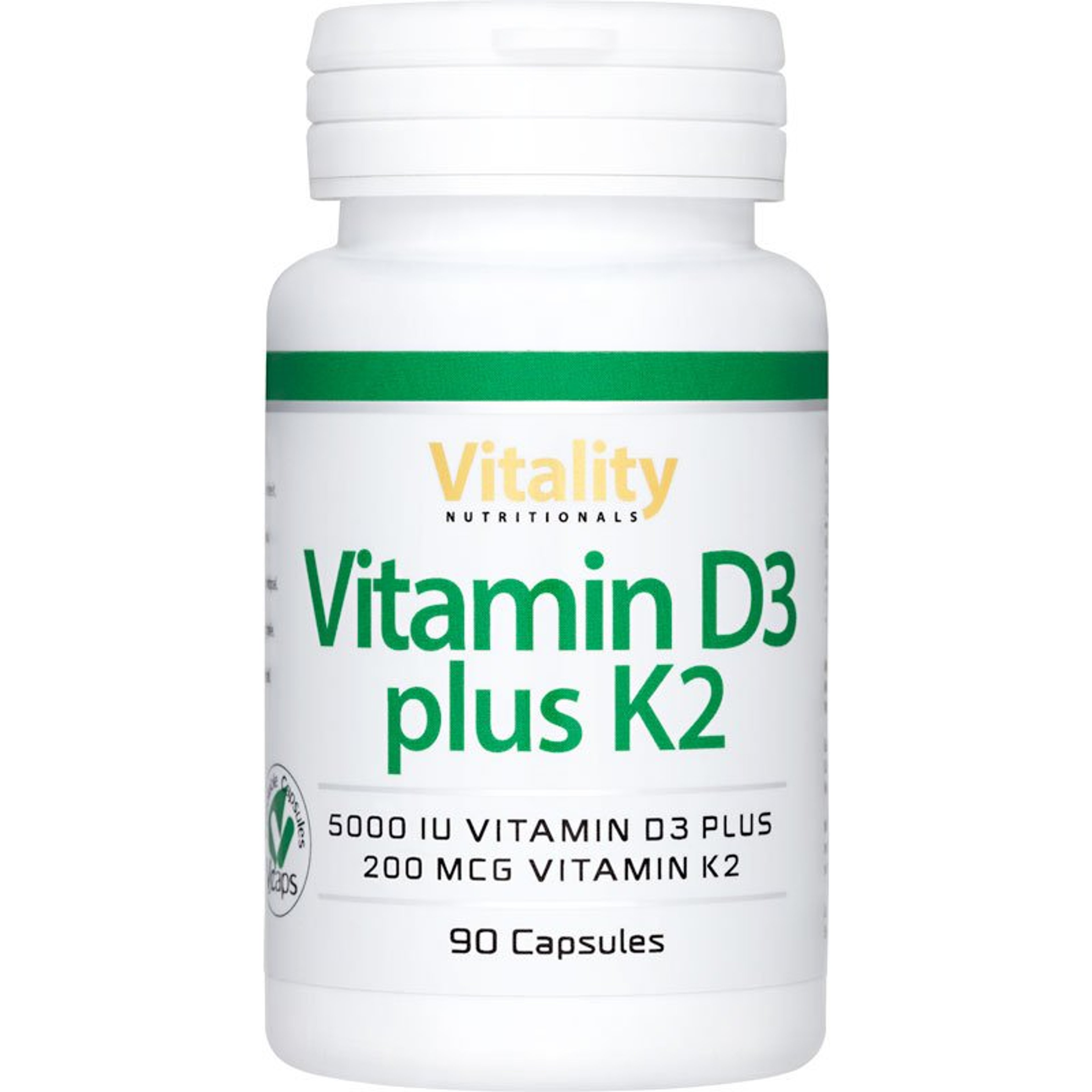 Vitamin D3 5000 plus K2 200 - 90  Capsules